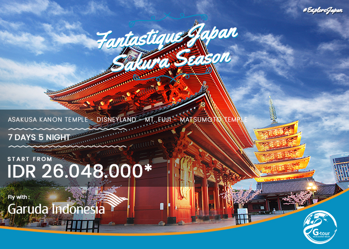7 Days 5 Night – Fantastique Japan Sakura Season